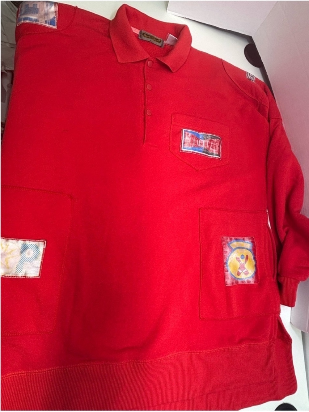 Vintage Mark Elliot Multi Patch Oversized Polo Sweatshirt Red
Rare Pop Art Retro - Picture 2 of 12